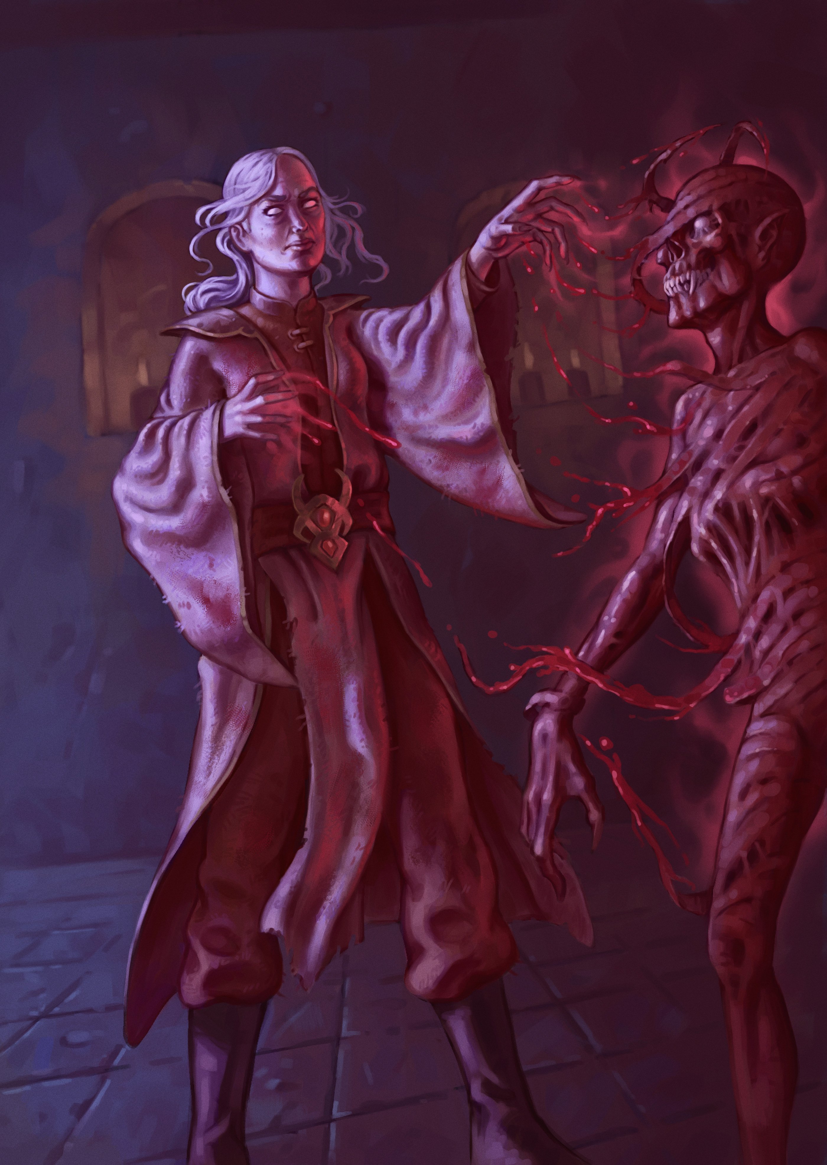 A wicked woman uses magic to reanimate a corpse